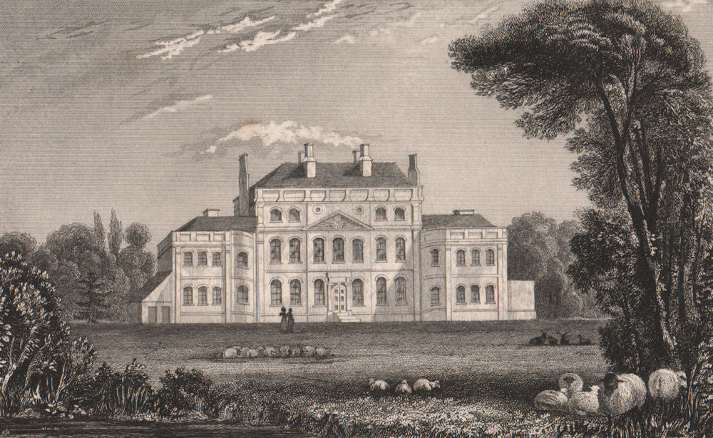 Finchcocks, Goudhurst, Kent. SALMON 1829 old antique vintage print picture